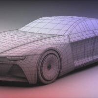 polygonal car modeling