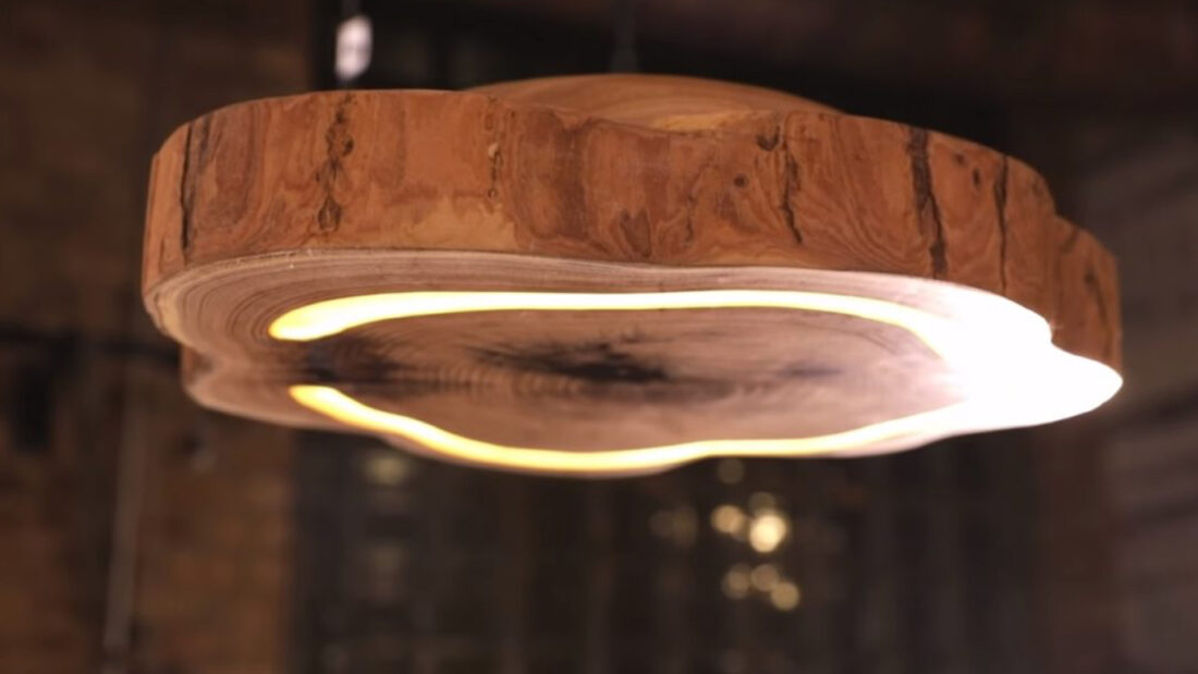 Design Process: Make a Hanging Cookie Slab Epoxy Pendant Light