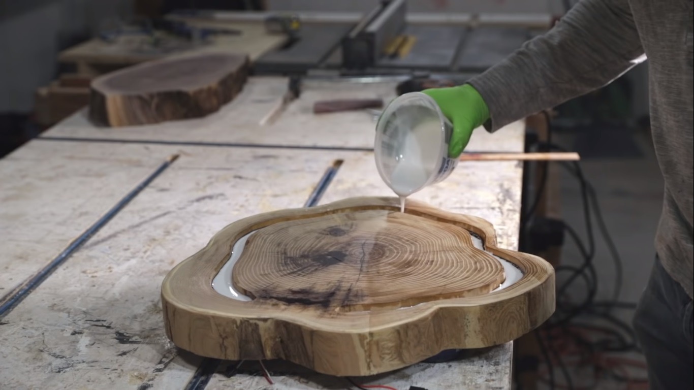Design Process Make a Hanging Cookie Slab Epoxy Pendant Light