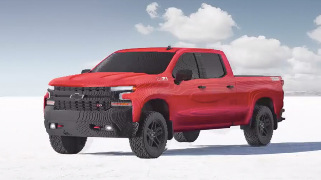 Chevrolet Just Built a Full-Sized LEGO Silverado Pickup Truck