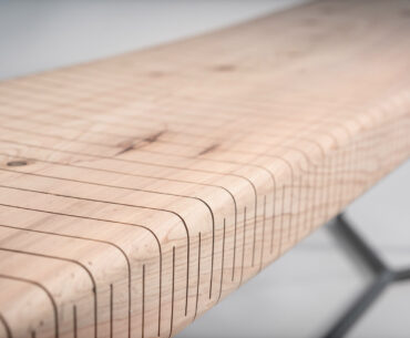 This Bendable Wood Bench﻿ Is Material Manipulation at It’s Finest