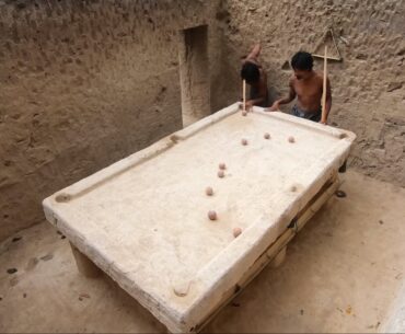 This Insane Snooker Room and Table are Made Entirely From Mud mud snooker table