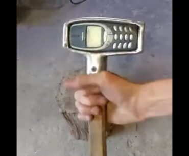 Nokia 3310 Mobile Phone Gets Turned Into A Working Hammer Nokia 3310 hammer