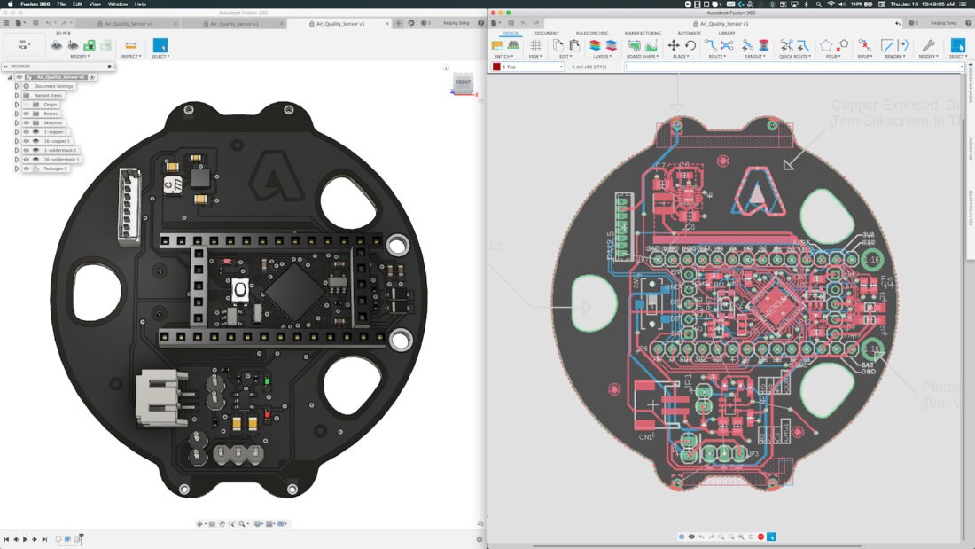 autodesk fusion 360 electronics design