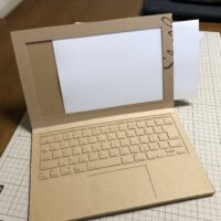 cardboard laptop