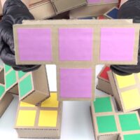 cardboard tetris