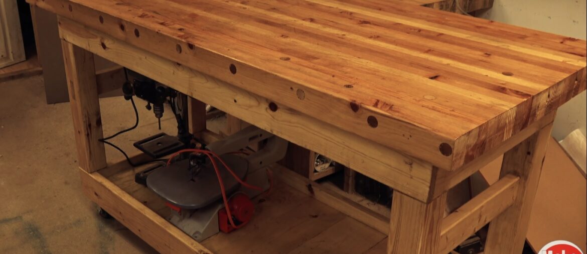 Make Your Own Wooden Table Using 2x4s And Dowels for Under 100