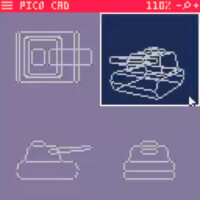 Pico CAD 8-bit 3d modeling