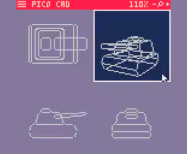 Pico CAD 8-bit 3d modeling
