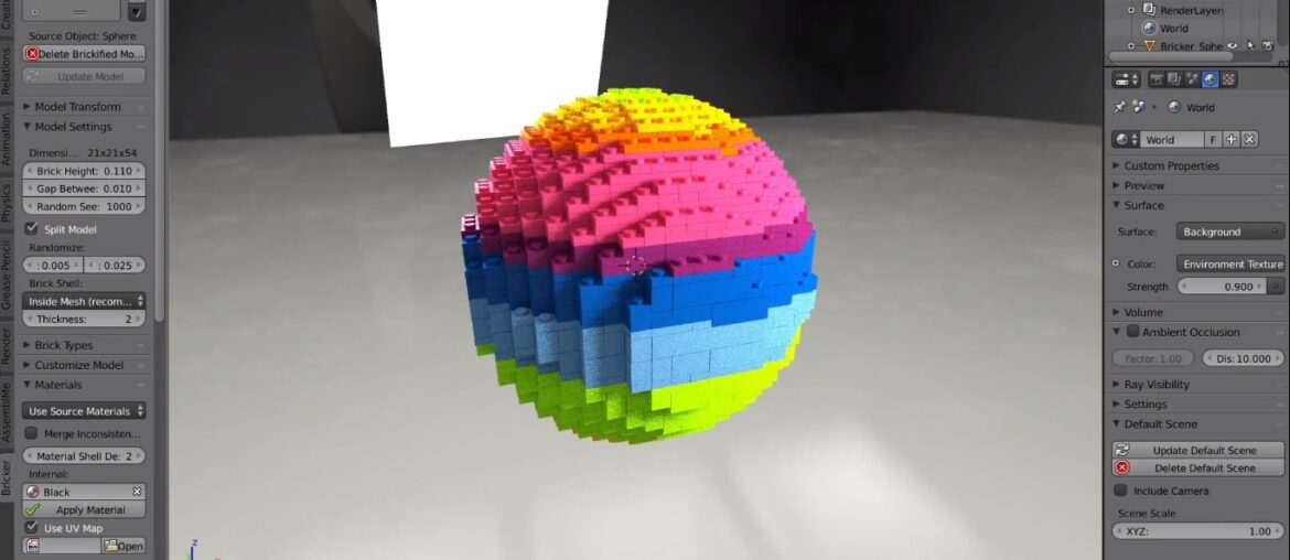 Bricker Turns Your 3D Blender Models Into LEGO Designs bricker