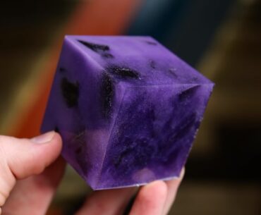 How to Make a Real-Life Obsidian Minecraft Block obsidian resin block
