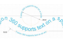 New Fusion 360 Features: Text on a Path, Text Frame, and More