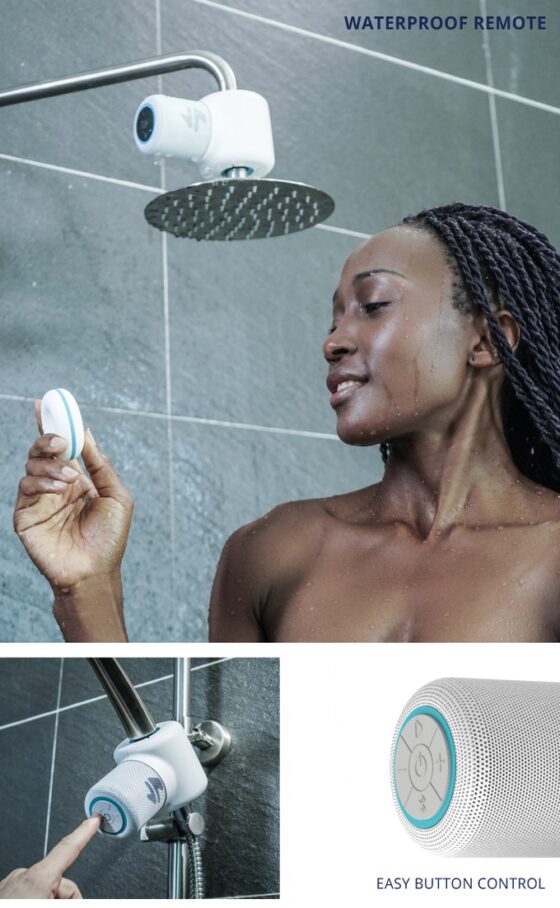 Shower Power Is A Hydropowered Speaker Which Runs on Your Showerhead