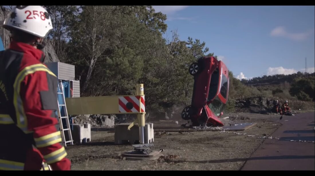 volvo crane drop