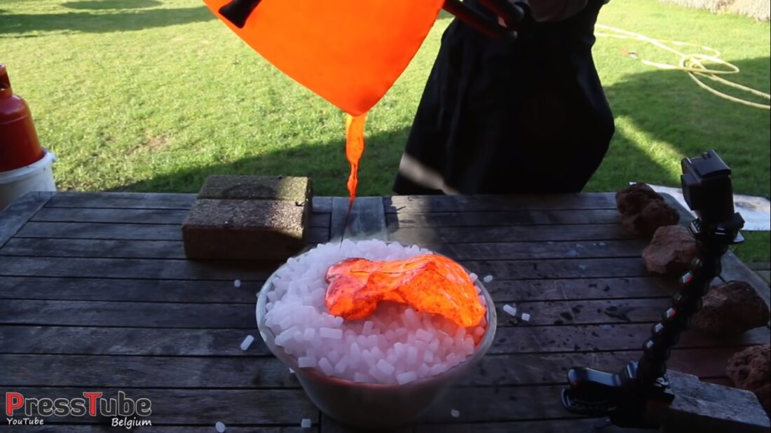 Here’s What Happens When You Pour Lava Onto Dry Ice lava vs dry ice