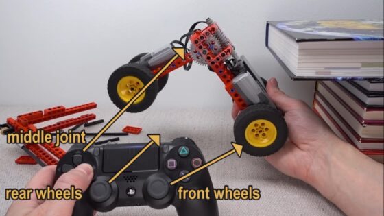 making lego car climb