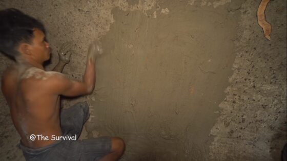 manmade underground hideout and pool 