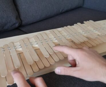 Learn How To Make Your Own Popsicle Stick Kalimba popsicle stick kalimba