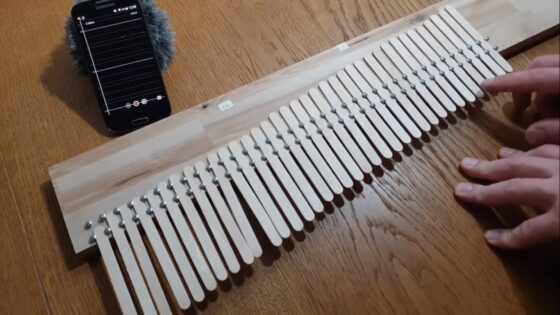 popsicle stick kalimba