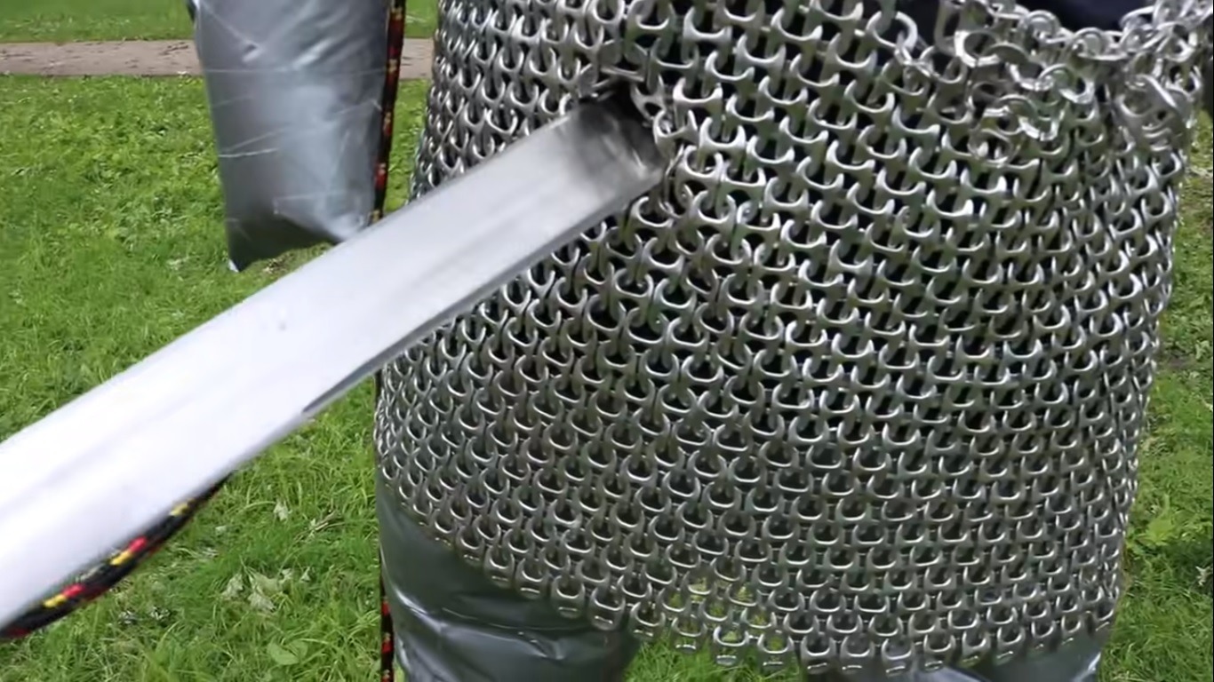 Can Chainmail Made From Poptabs Protect You In A Swordfight? SolidSmack