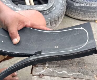 Make Handmade Rubber Sandals Out of Old Rubber Tire tire sandals