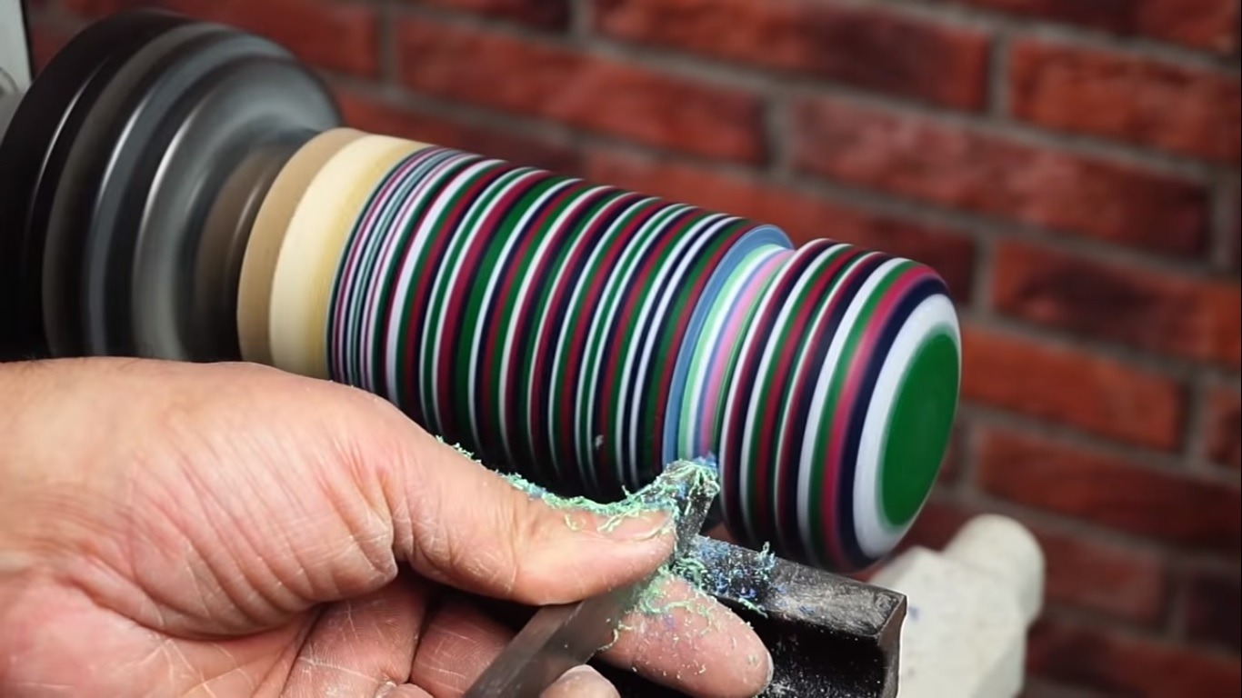 Can A Stack Of Resined Paper Be Lathed Into A Masterpiece? SolidSmack