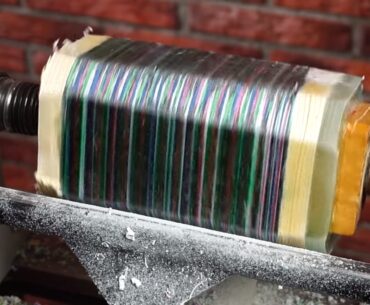 Can A Stack Of Resined Paper Be Lathed Into A Masterpiece? turning paper resin
