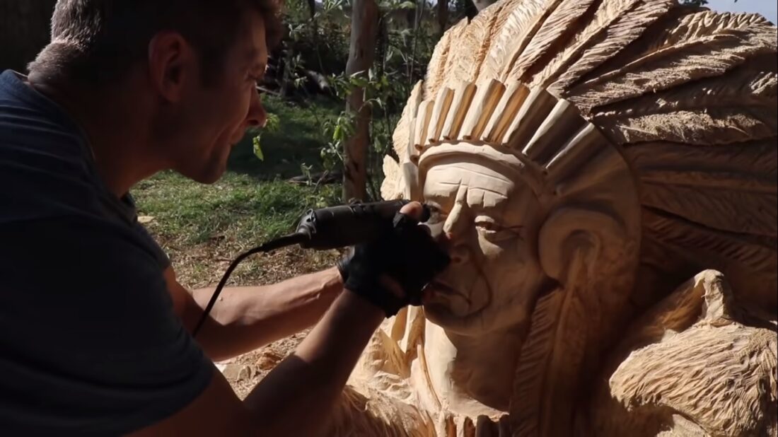 Native American carving