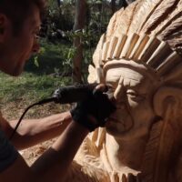 Native American carving