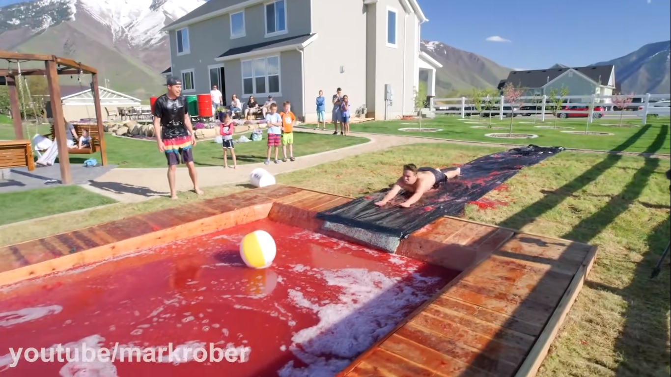 Mark Rober Fills A Pool Full of Actual Gelatin SolidSmack