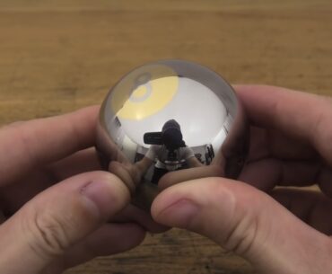 Watching A Stainless Steel And Brass 8 Ball Get Made Is Quite Relaxing lathed 8 ball