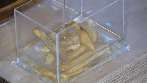 pouring resin on mcdonalds