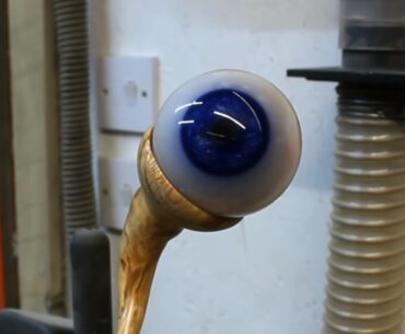 wood turned eye