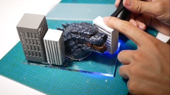 godzilla in resin 