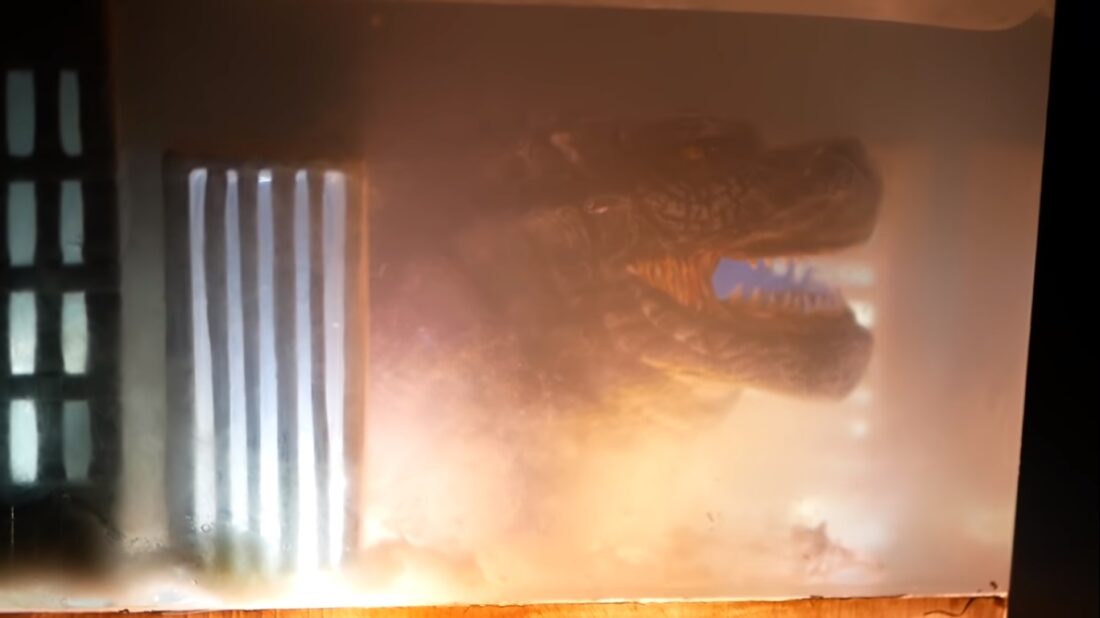 godzilla in resin