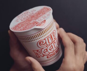 Nissin Cup Noodle Replica Gets Assembled plastic cup noodle assembly