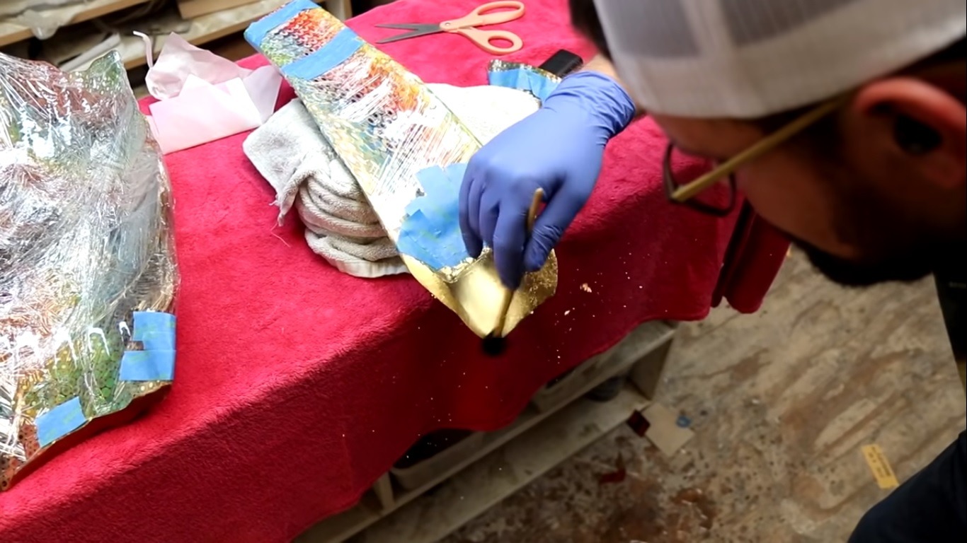 Reviving Broken Sculpture With Some Glue, Gold, and Kintsugi SolidSmack