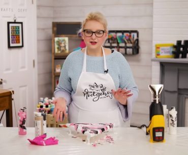 Hedgehog Hollow Shows How to Use Heat Gun in Craft-Making heat gun in art craft