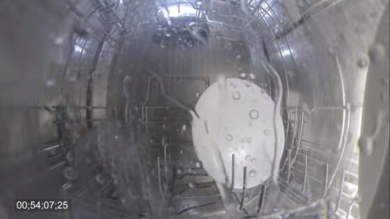 inside of a dishwasher