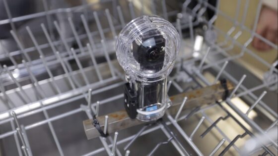 inside of a dishwasher