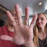 gold and titanium wedding ring