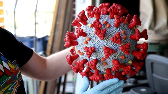 paper mache covid-19 virus