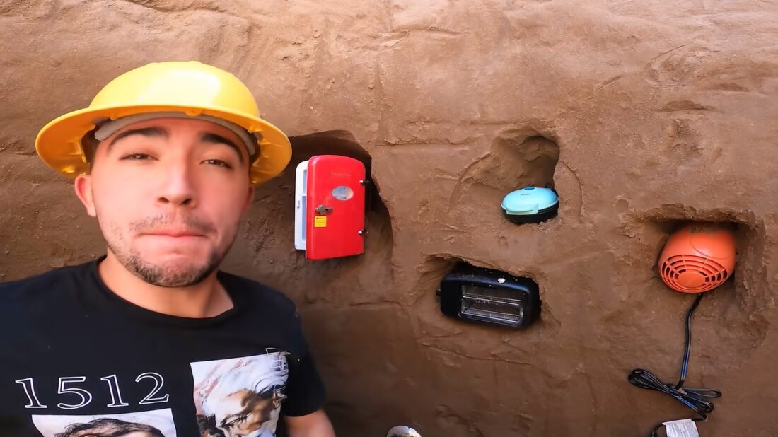 underground bunker with spoons