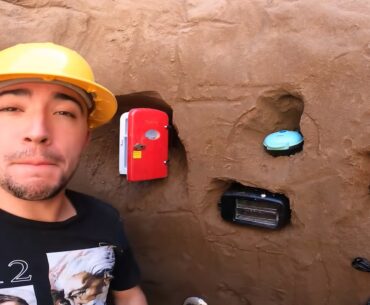 underground bunker with spoons