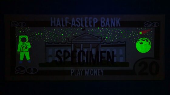 bank notes invisible ink