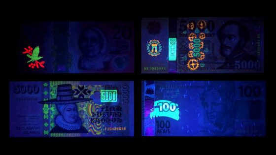 bank notes invisible ink