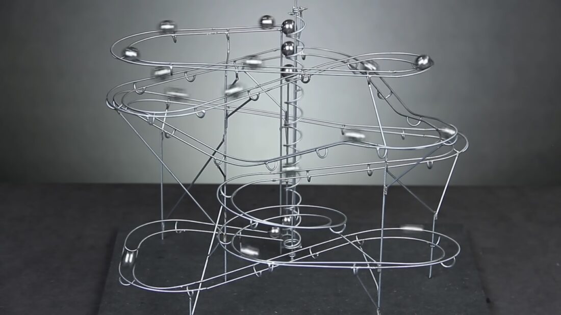 steel marble track