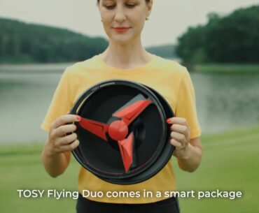 TOSY Flying Duo Is An LED Frisbee and Boomerang All-In-One tosy flying duo