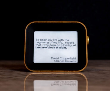 Author Clock Is a Literal Take on Telling Time author clock