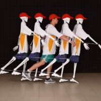 quaruple skeleton costume